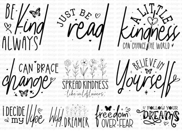 Download Boho Inspirational Quotes SVG PNG Bundle - Quotes svg Collection