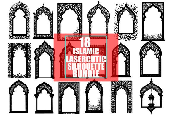 Download Islamic Lasercut Silhouette Set - Laser Collection