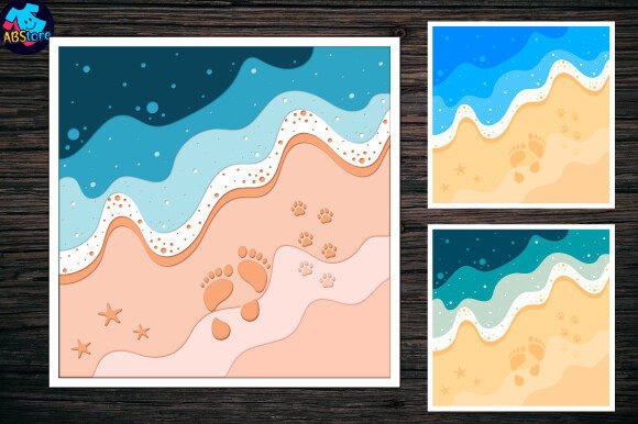 Download Ocean Shadow Box Paper Cutting File - Paper cutting Collection