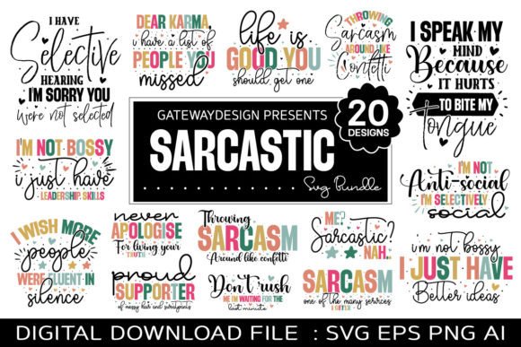 Download Sarcastic Quotes Svg Bundle - Quotes svg Collection