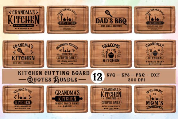 Download Kitchen Cutting Board Quotes SVG Bundle - Quotes svg Collection