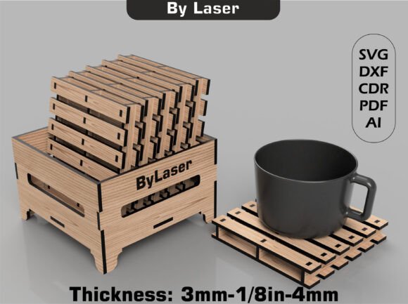 Download Pallet Coaster for Laser Cut Files - Laser Collection
