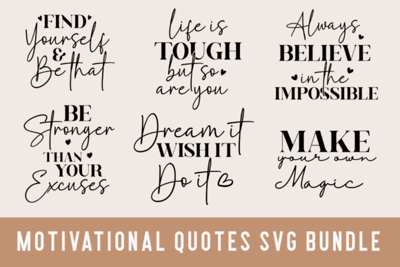 Download Motivational Quotes Svg Bundle, Png File - Quotes svg Collection