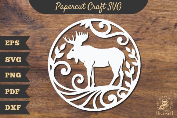 Download Moose Papercut Craft SVG, Paper Cutting - Paper cutting Collection