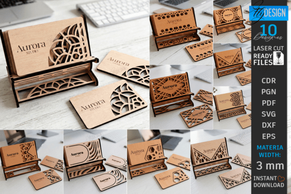 Download Business Card Holders Laser Cut Bundle - Laser Collection