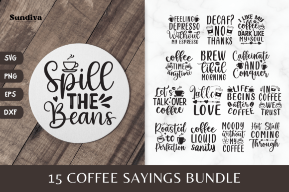 Download 15 Coaster Quotes SVG | Coffee Sayings - Quotes svg Collection