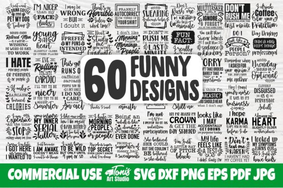 Download Funny Quotes Svg Bundle | 60 Designs - Quotes svg Collection