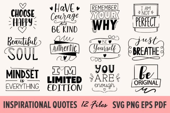 Download Boho Inspirational Quotes SVG PNG BUNDLE - Quotes svg Collection