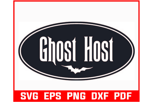 Download Ghost Host Oval Sign- Vinyl Wall Decal - Vinyl wall decal Collection