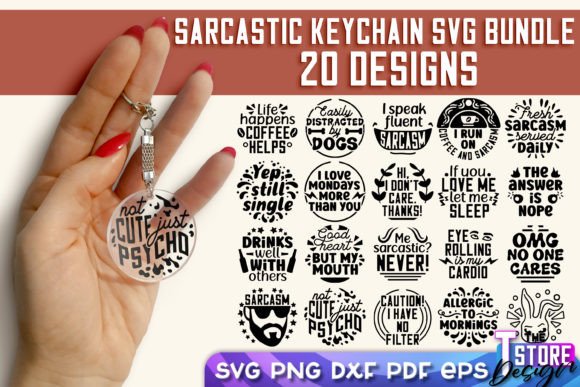 Download Sarcastic Quotes SVG Keychain Bundle | - Quotes svg Collection