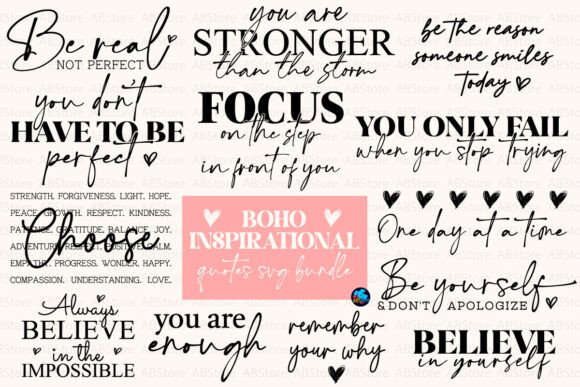 Download Boho Inspirational Quotes SVG - Quotes svg Collection