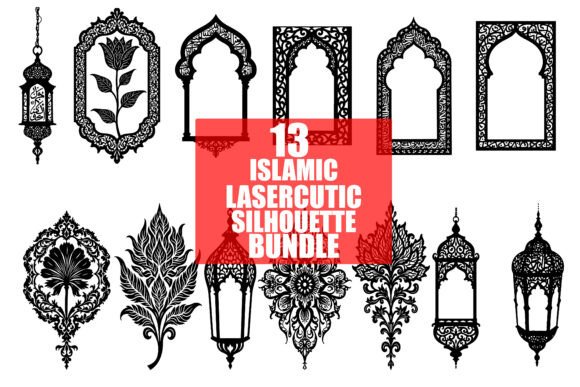 Download Islamic Lasercut Silhouette Set - Laser Collection
