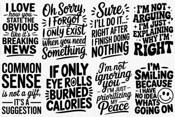 Download Sarcastic Quotes SVG Bundle, Funny Quote - Quotes svg Collection