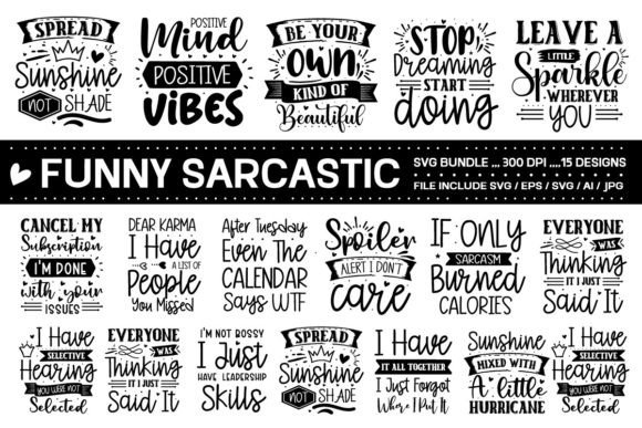 Download Sarcastic Quotes Svg Bundle - Quotes svg Collection