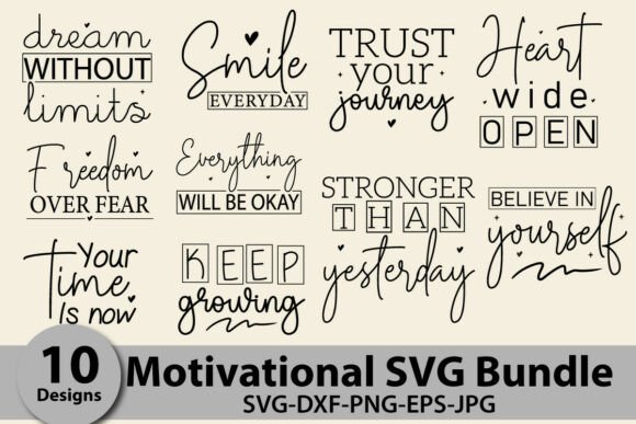 Download Motivational Quotes SVG Bundle - Quotes svg Collection