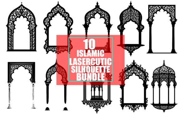Download Islamic Lasercut Silhouette Set - Laser Collection